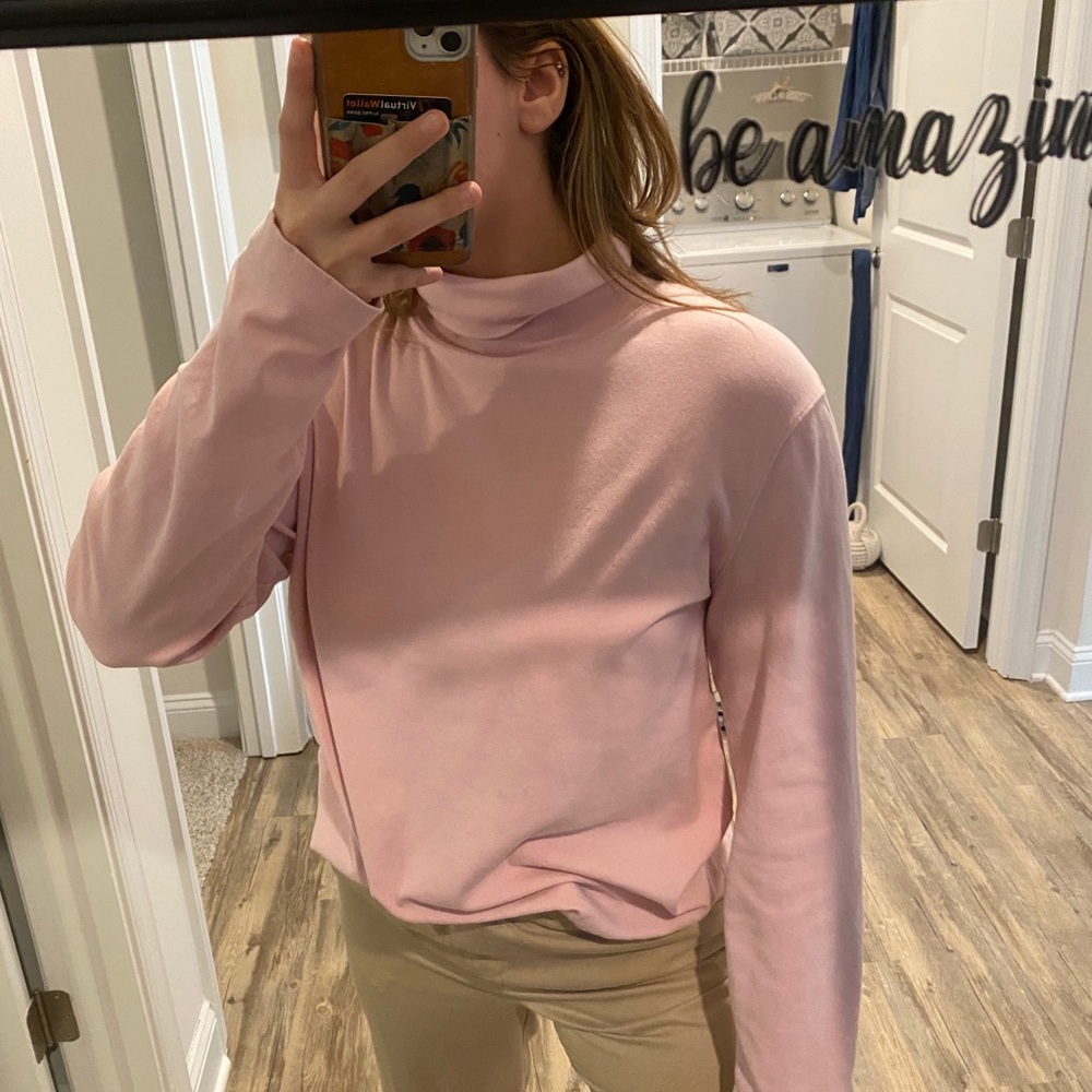 Baby pink turtleneck